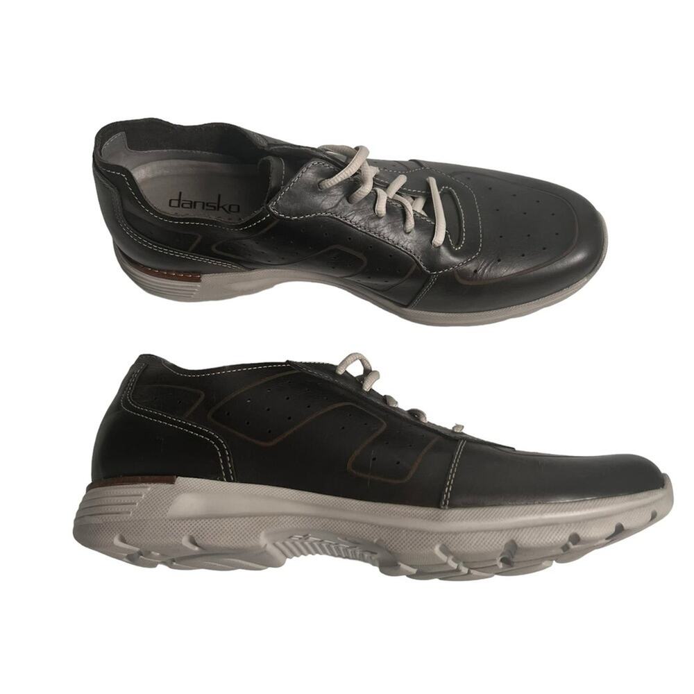 Dansko Wesley Lace Up Black Leather Men's Comfort Sneaker Men's Size 12 - Picture 12 of 12